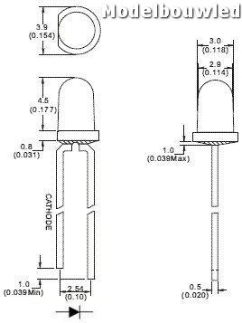 3 mm Led Geel