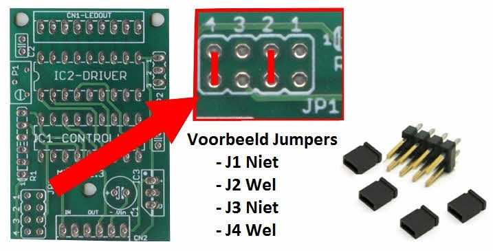 Jumper Setting PCB Modelbouwled