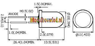 Led sheet 10 mm wit