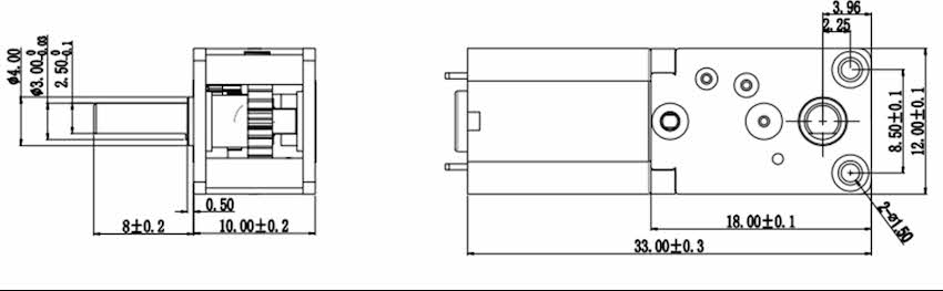 Motor & Gear 12 Volt 27 RPM