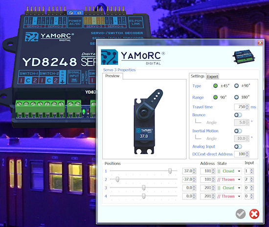 YD824 yamorc Settings