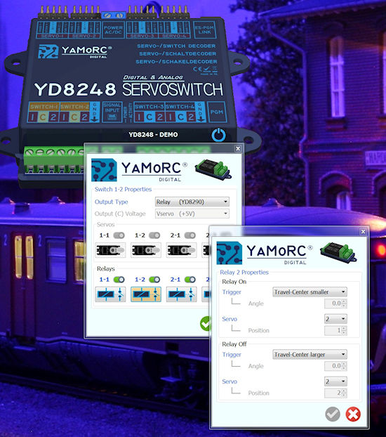 YD8248 yamorc Settings digital train modelbouwled