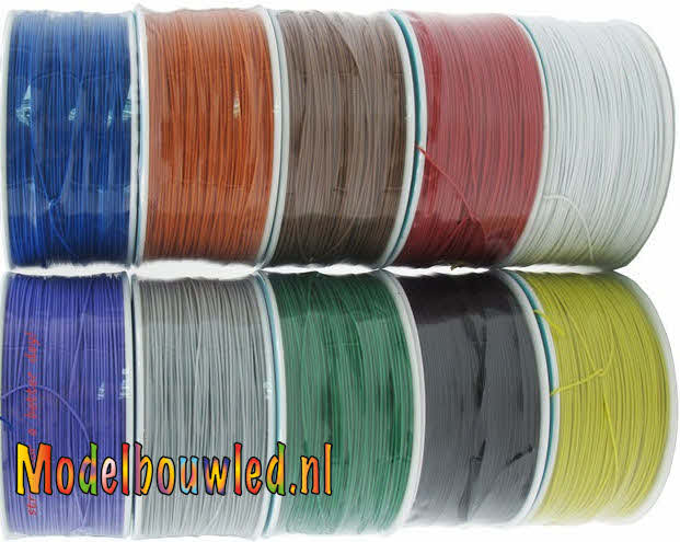 Draad 30 AWG in diverse kleuren