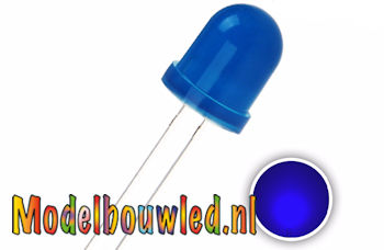 Led 8 mm blauw