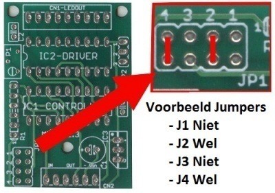 Jumper setting voor signaal lering hulp diensten