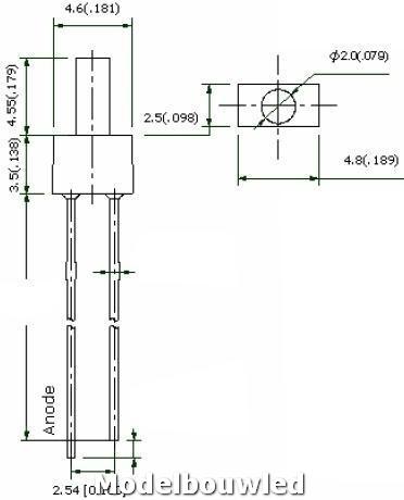 Geel Led 2 MM