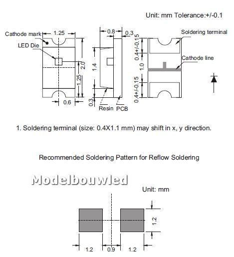 0805 SMD Knipper Led Wit