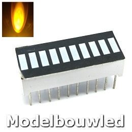 10 Segment Led Bar Geel