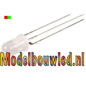2 twee kleuren colour led rood groen 5 mm
