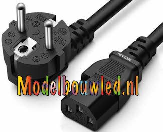 C13 Netsnoer Euro Plug Voedingskabel - Stekker Stroom kabel 