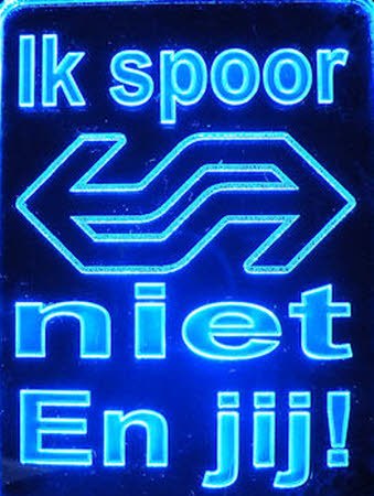 Ik spoor niet