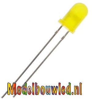 Knipper Led 5mm Geel