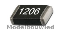 modelbouw led 1206 weerstand 12E