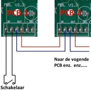 pcb modelbouw door schakelen