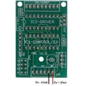 pcb modelbouw led spanning aansluiting